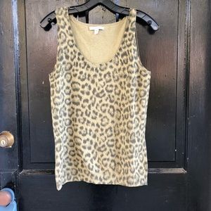 Isaac Mizrah  shades of gray knit tank